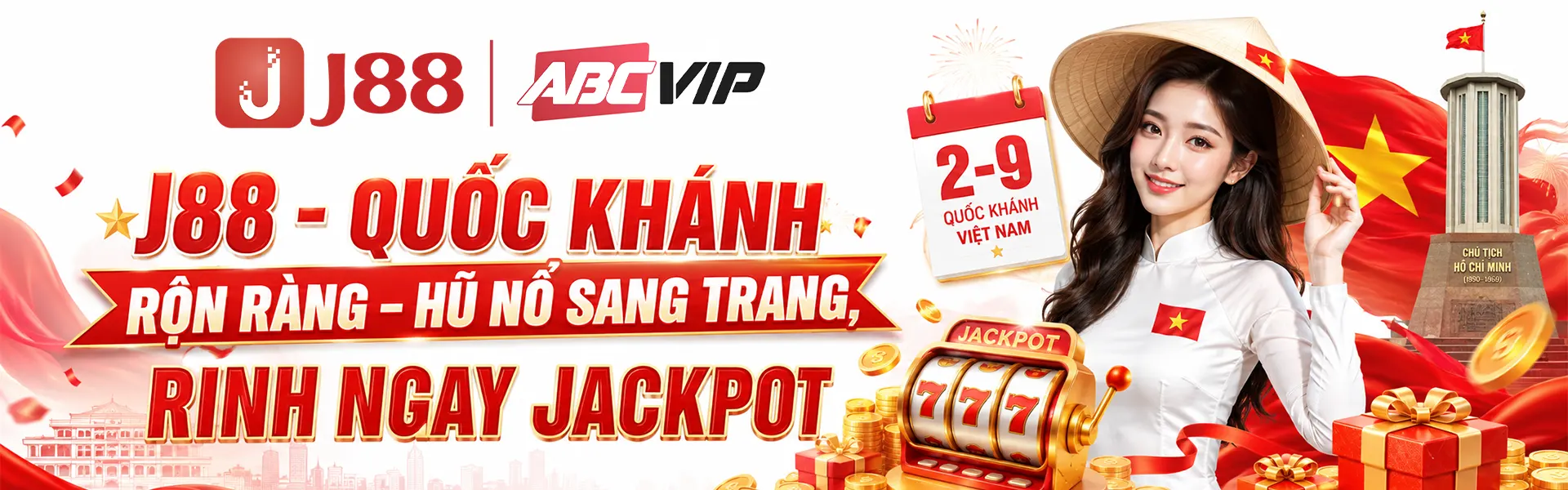 j88 quốc khánh rộn ràng, hũ nổ sang trang, rinh ngay jackpot